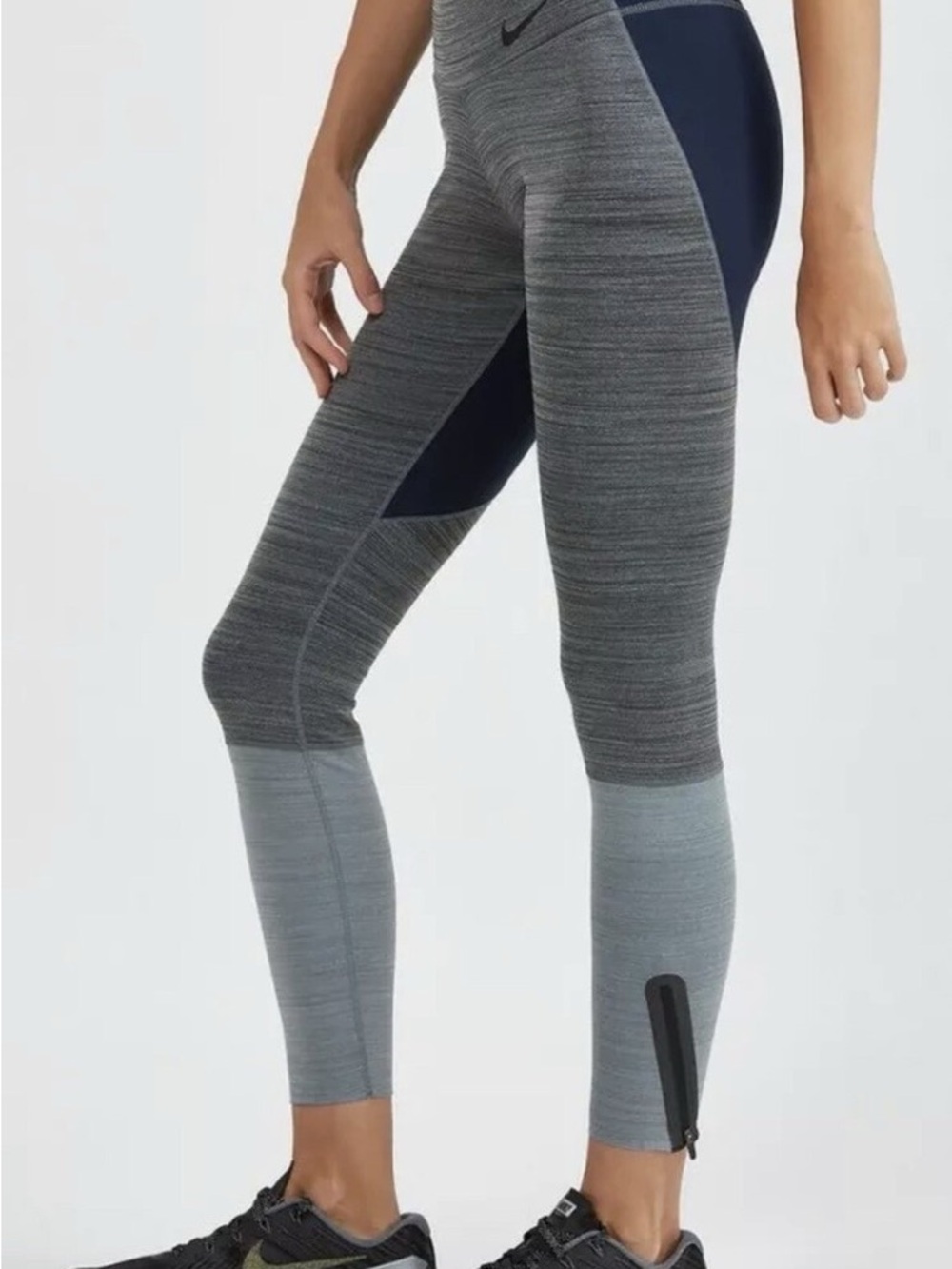 Nike Dri-Fit Leggings - Gray, Navy